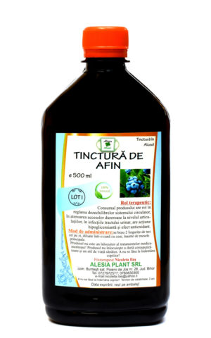 Tinctura de Afin 500 ml. remediu naturist adjuvant al sangelui, sistemul circulator cardiovascular