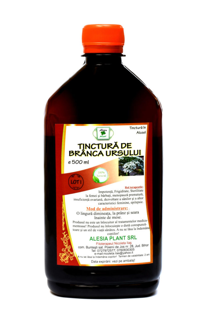Remediu Naturist Tinctura de Branca Ursului, 500 ml