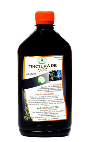 Tinctura de Soc, 500 ml, remediu naturist adjuvant adjuvant pentru obezitate.